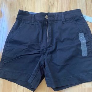 Black khaki shorts
